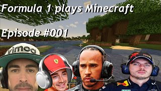 F1 goes MINECRAFT 001  AI Memes [upl. by Lladnarc498]