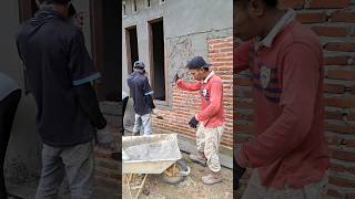 the head of the building taught how to throw plaster without it scattering [upl. by Ovida]