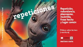 Ejemplos de Repetición redundancia pleonasmo muletilla frase hecha y lugar común 🍉 [upl. by Kcirdor]