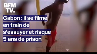 Gabon un adolescent en prison pour sêtre essuyé avec un tshirt à leffigie du président [upl. by Tsew658]