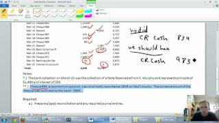 Accounting  Unit 4  Part 3  Bank Reconciliations Example  ctd [upl. by Jada]