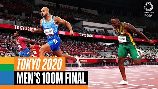 Mens 100m final 🏃‍♂️  Tokyo Replays [upl. by Rai]