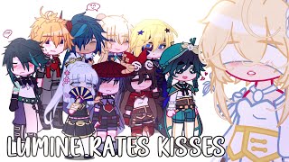 Lumine Rates Kisses 💋  Genshin Impact  LumiharemXiaolumi  Gacha Club Trend [upl. by Milak]