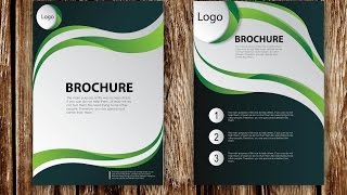 How to Design Brochure Vector Using Adobe Illustrator PART 1 [upl. by Berwick]