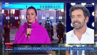 Sanremo dopo il tg1 domani parte il PrimaFestival  La vita in diretta 28012022 [upl. by Peale]