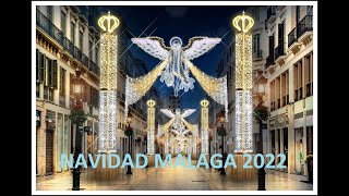 Alumbrado de Navidad en Málaga 2022 Calle Larios [upl. by Naujid]