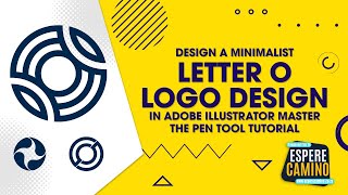 Design a Minimalist Letter O Logo in Adobe Illustrator Master the Pen Tool Tutorial [upl. by Enait]