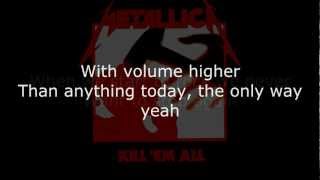 Metallica  Hit the Lights Lyrics HD [upl. by Nnyleve]