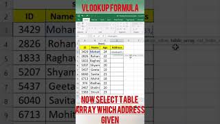 Vlookup Formula excel tric [upl. by Nesilla]