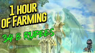 34b Rupees  1 hour Farm  4x Speed rappelz [upl. by Ennirok]