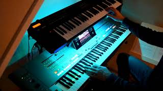 Herman van Veen  Hilversum 3 COVER on Yamaha Tyros 5 amp Roland A800 pro [upl. by Nagap]