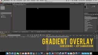 After Effect Tutorial  Gradient Overlay [upl. by Yedrahs566]