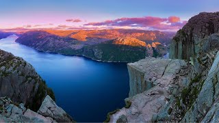 Preikestolen Pulpit Rock Norway  Aerial View  DJI Mavic Mini  Hiking  Drone View [upl. by Margery]