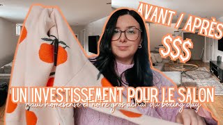 VLOGDAY UNE FOLIE POUR LE SALON QUI VAUT LA PEINE  HAUL DE TRUC TROP CUTIE DU HOMESENSE [upl. by Salisbury549]