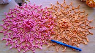 Doily 🧶 Wonderful Crochet Doily Pattern For DoiliesCover up Crochet tablecloth Crochet Blanket [upl. by Ellenehs]