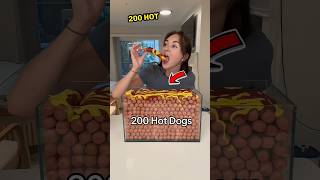 200 Hot Dogs Eaten for Viral Fame 🌭🔥shorts [upl. by Harrison842]