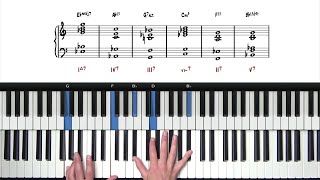 Jazz Piano Chords  The Most Beautiful Progression [upl. by Sev]