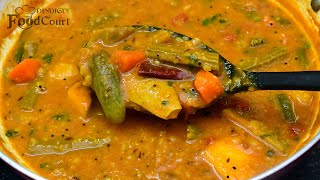 Venkatesh Bhat makes Hotel tiffin sambar Hotel style tiffin sambar recipe in Tamil sambar for idly [upl. by Nilauqcaj899]