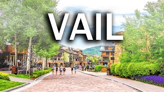 Vail Colorado in Summer  Walking Tour in 4K [upl. by Uzziel277]