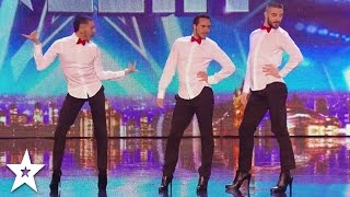 MEN IN HEELS Dance INCREDIBLE SPICE GIRLS Tribute on Britains Got Talent [upl. by Coats272]