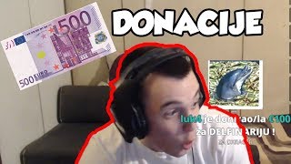 STREAM HIGHLIGHTS  Donacija 500 € reakcija [upl. by Wrench893]