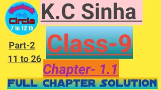 KC Sinha class 9 maths solution chapter 11  11 to 26 [upl. by Fulvi155]