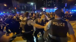 George Floyd Protests  More than 100 arrested in Chicago after clashes with police [upl. by Nnylyam]