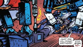 Starscream And Soundwave Sacrifice Skywarp Transformers Skybound Comic Dub [upl. by Yrrah]