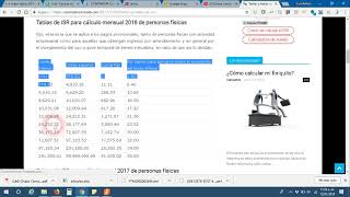 tablas de ISR mensual y anual en Contpaqi Nóminas [upl. by Sexela844]