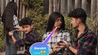 Hair Cut 💇‍♀️ Prank On Riya 🫢  Gone Emotional 😭  Harshit PrankTv [upl. by Kessia576]