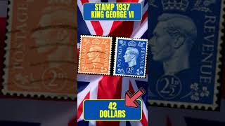 MOST VALUABLE BRITISH STAMP shorts valuablecollection stamps collection stamp kinggeorge [upl. by Nnylacissej]