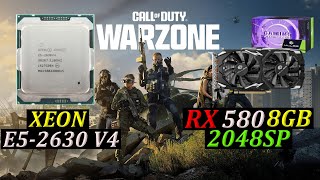 XEON E52630 V4  RX 580 8GB 2048SP  WARZONE 30  FSR 30 Competitive Settings 1080p [upl. by Friederike]