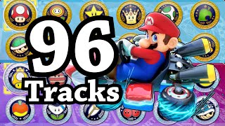 The Exhausting 96 Track Mario Kart 8 Challenge [upl. by Dun782]