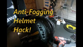 Anti Fog Helmet Hack [upl. by Attiuqahs]