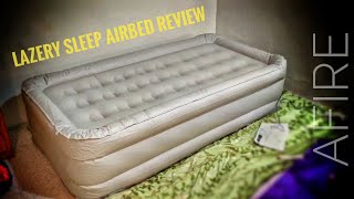 Lazery Twin Airbed with Internal Pump Review [upl. by Brost490]