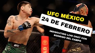 EL UFC REGRESARÍA A MÉXICO EL 24 DE FEBRERO  INDISCUTIDO LIVE CHAT CON RODRIGO DEL CAMPO [upl. by Ahsem]