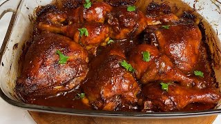 Easy Baked BBQ Chicken Recipe [upl. by Odlanir]