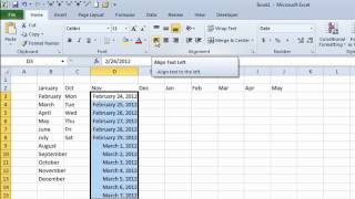 Excel Autofill  how to quickly enter Months Days Dates and Numbers without typing [upl. by Ahsert]