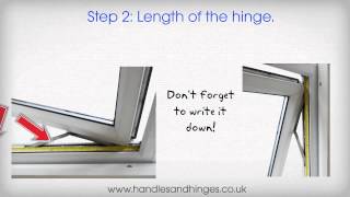 How to Measure UPVC Window Hnges  wwwhandlesandhingescouk [upl. by Notsag314]