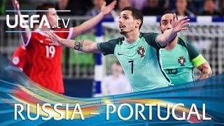 Futsal EURO highlights Russia v Portugal [upl. by Ardath755]