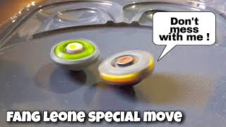 fang leone special move vs variares metal beyblades fight in real life [upl. by Gotcher]