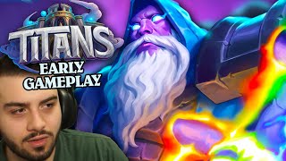 Hearthstone TITANS Early Access Gameplay [upl. by Ellennod]