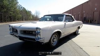 1966 Pontiac GTO 389 TriPower 4spd Convertible Start Up Exhaust and In Depth Review [upl. by Nahtonoj349]