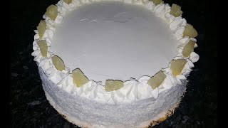 Tarta de piña y coco con bizcocho [upl. by Euqitsym]