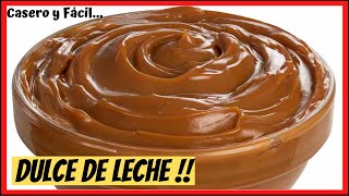 ◁ Cómo hacer DULCE de LECHE Casero ✅ FÁCIL y RÁPIDO  Receta de Dulce de Leche Casero paso a paso [upl. by Leirea]