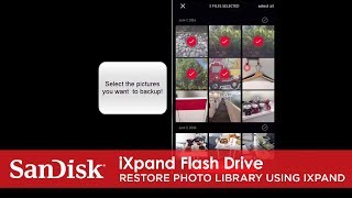 iXpand Flash Drive  Manual Copy from iPhone to iXpand Frive [upl. by Zetrom]