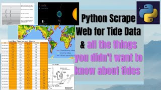 Tide Information amp Python Scrape Web for Tide Data [upl. by Maxima436]