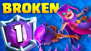 IM 1 IN THE WORLD 🌎🥇  Most BROKEN Clash Royale Deck [upl. by Follansbee]