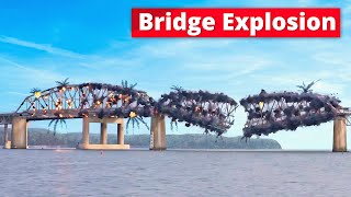 Most Insane Bridge Demolitions in the World [upl. by Wyck875]