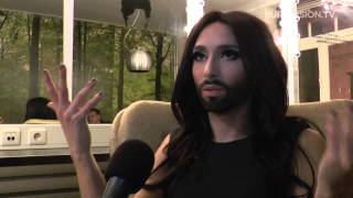 🏳‍🌈 Conchita Wurst Welcome in Vienna  Eurovision Song Contest [upl. by Hittel]